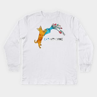 CATastrophic! Kids Long Sleeve T-Shirt